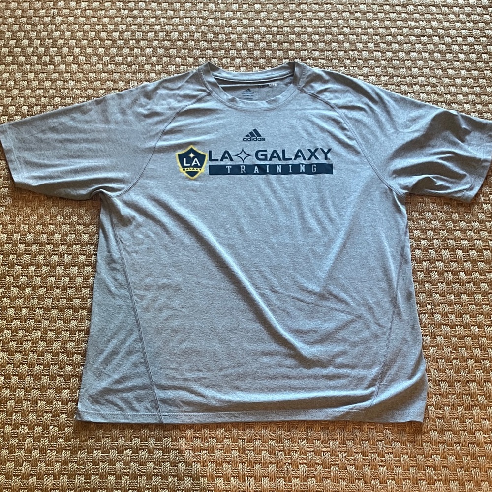 Adidas LA Galaxy Gray Training Tee
